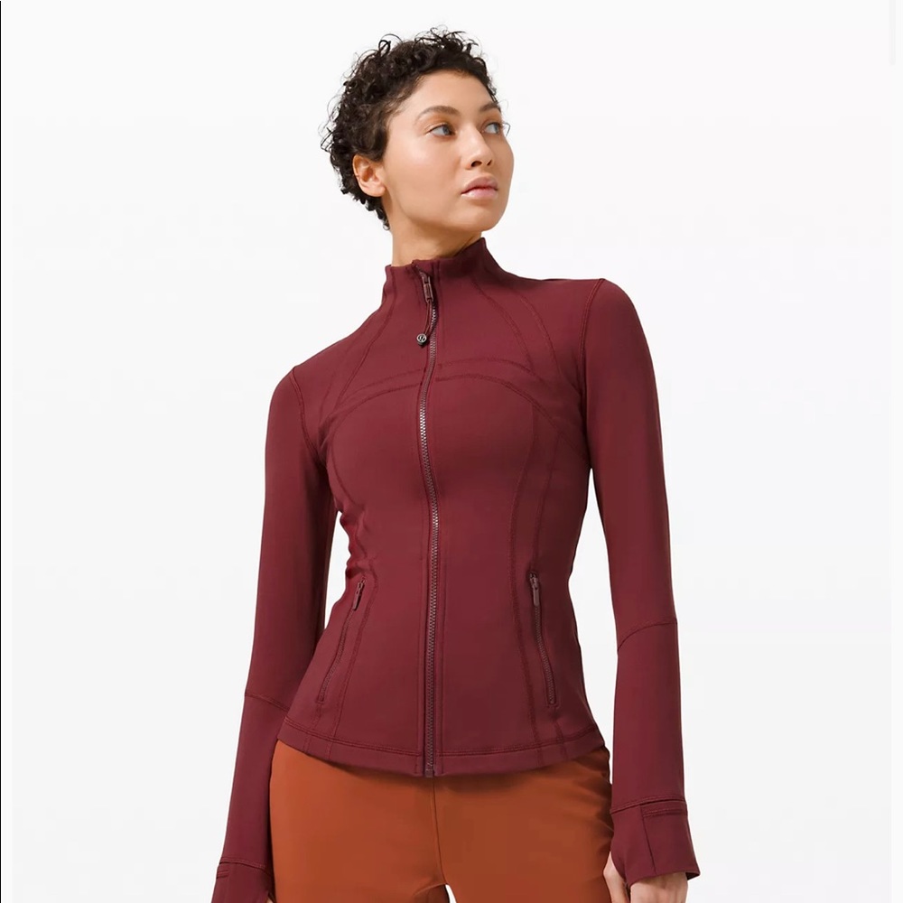 Lululemon Define Jacket Lion Size 6 Red Merlot
